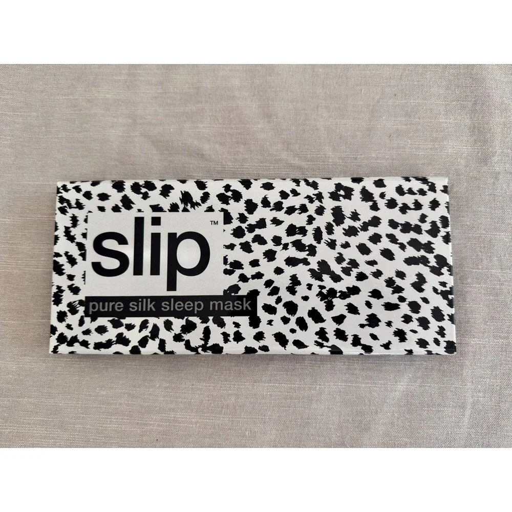 Slip Pure Silk Sleep Mask, High Grade 100% Mulberry Silk, New in Box, Leopard